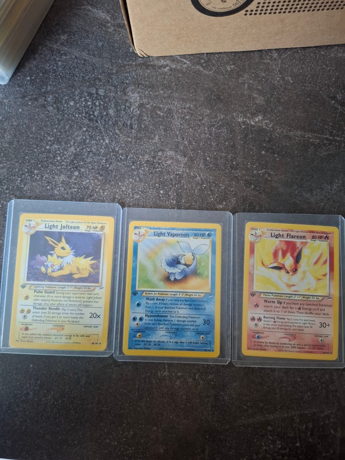 Pokemon Neo Destiny Eeveelution Set - Vintage 1st Edition, Ophalen of Verzenden, Zo goed als nieuw, Meerdere kaarten