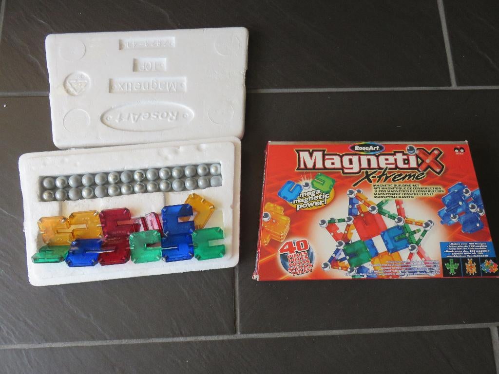 Magnetix x-treme 40 delig magnetische staven en kogels, Ophalen of Verzenden, Gebruikt