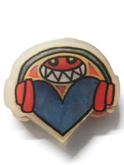 Jim Avignon Pop-Art Magneet - Retro Smiley Hart (6134), Verzamelen, Ophalen, Overige typen