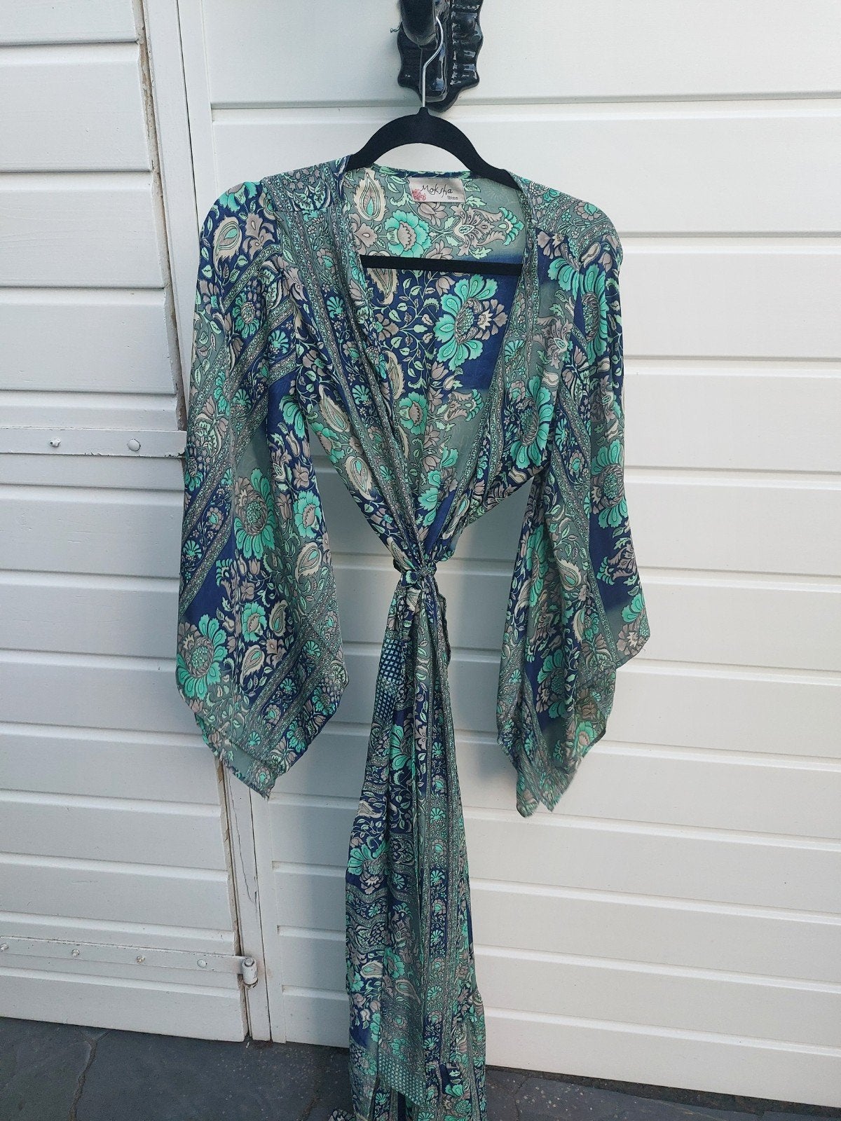 Ibiza kimono met ceintuur mokka ibiza 35euro, Ophalen of Verzenden, Zo goed als nieuw, Maat 36 (S), Onder de knie