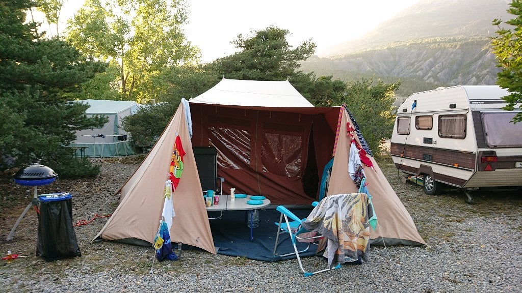 De Waard tent Vergrote Zilvermeeuw + campingspullen, Ophalen, Gebruikt, Tot en met 4