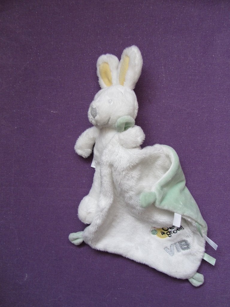 VIB VERY IMPORTANT BABY Knuffeldoekje KONIJN  OEI IK GROEI !, Overige merken, Ophalen of Verzenden, Met label, Meerkleurig