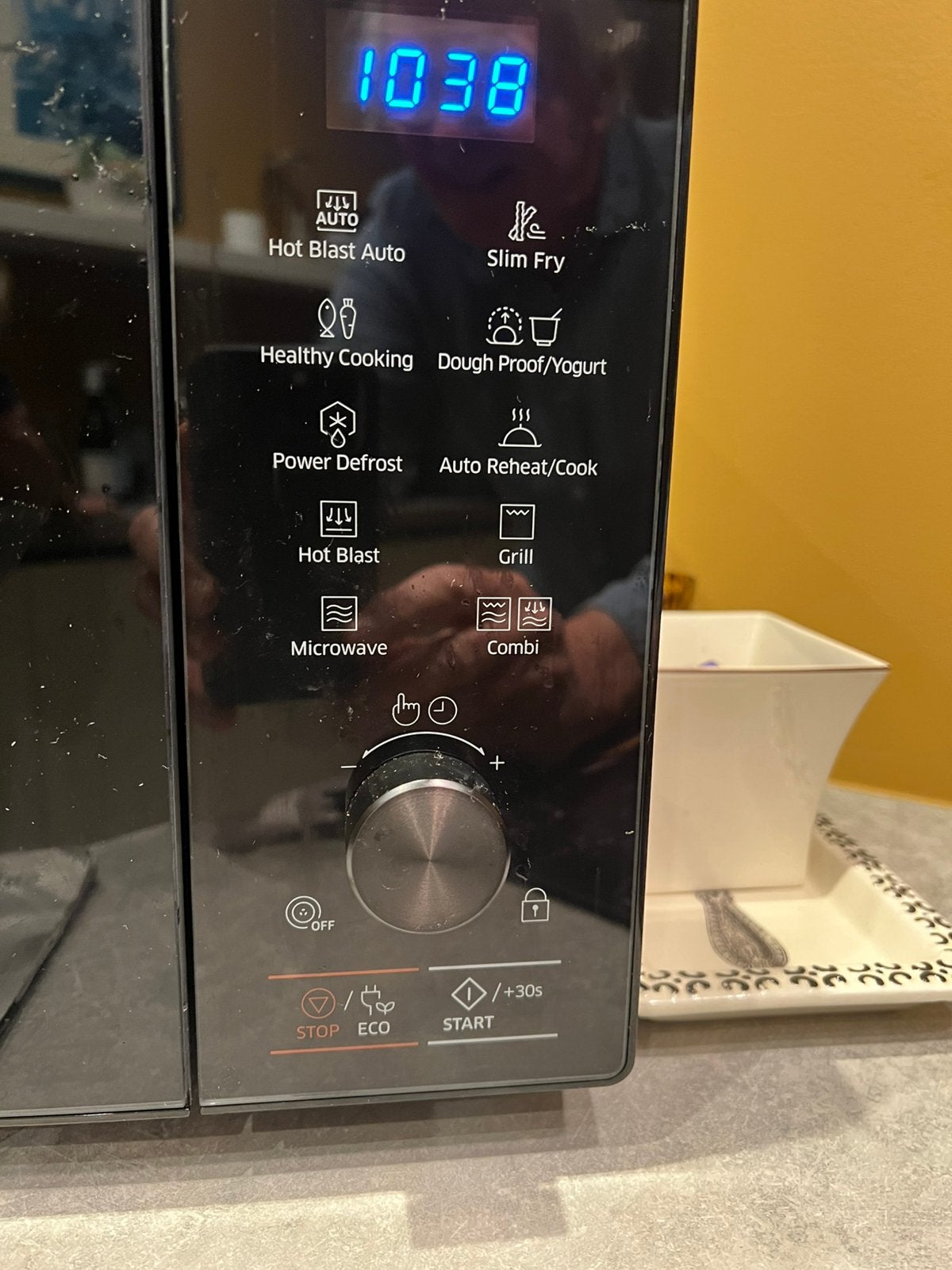 Samsung combi-oven, Combimagnetron, Ophalen of Verzenden, Zo goed als nieuw, Draaiplateau