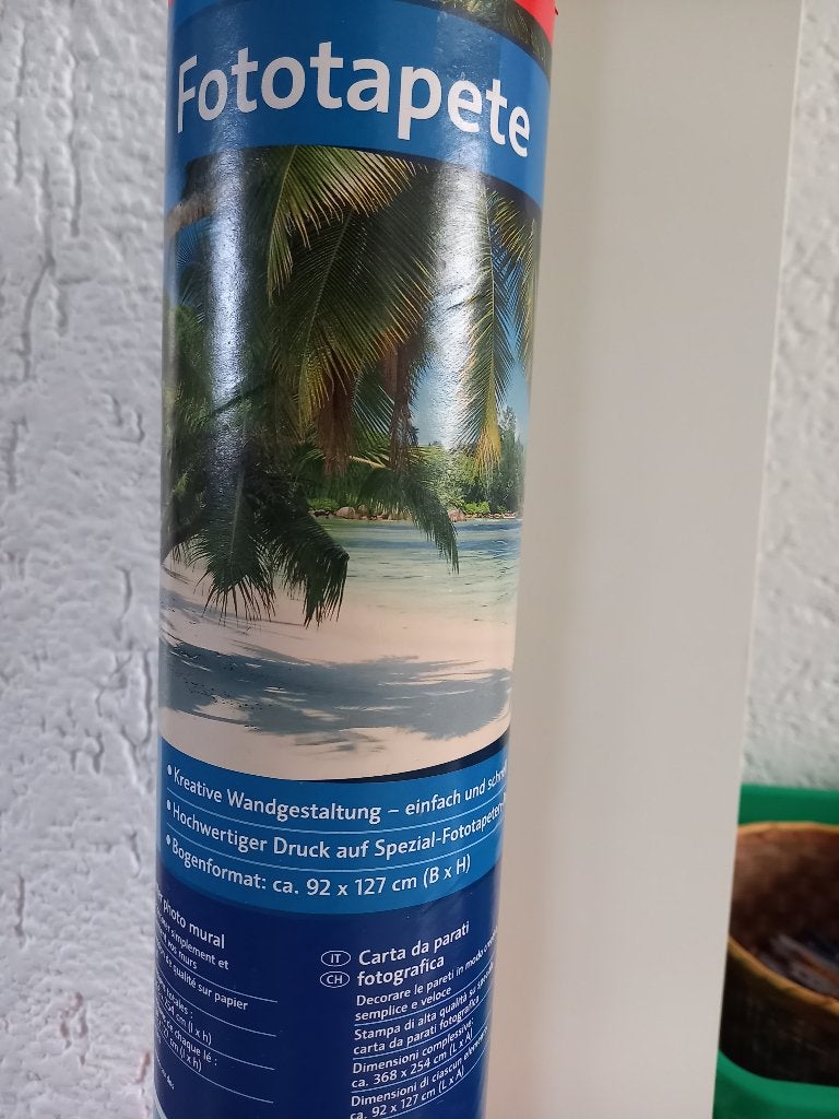 Fotobehang palmstrand, Huis en Inrichting, Stoffering | Behang, Ophalen