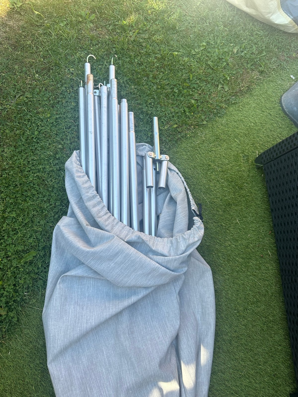 Aluminium buizenframe voor voortent of luifel, Ophalen, Gebruikt