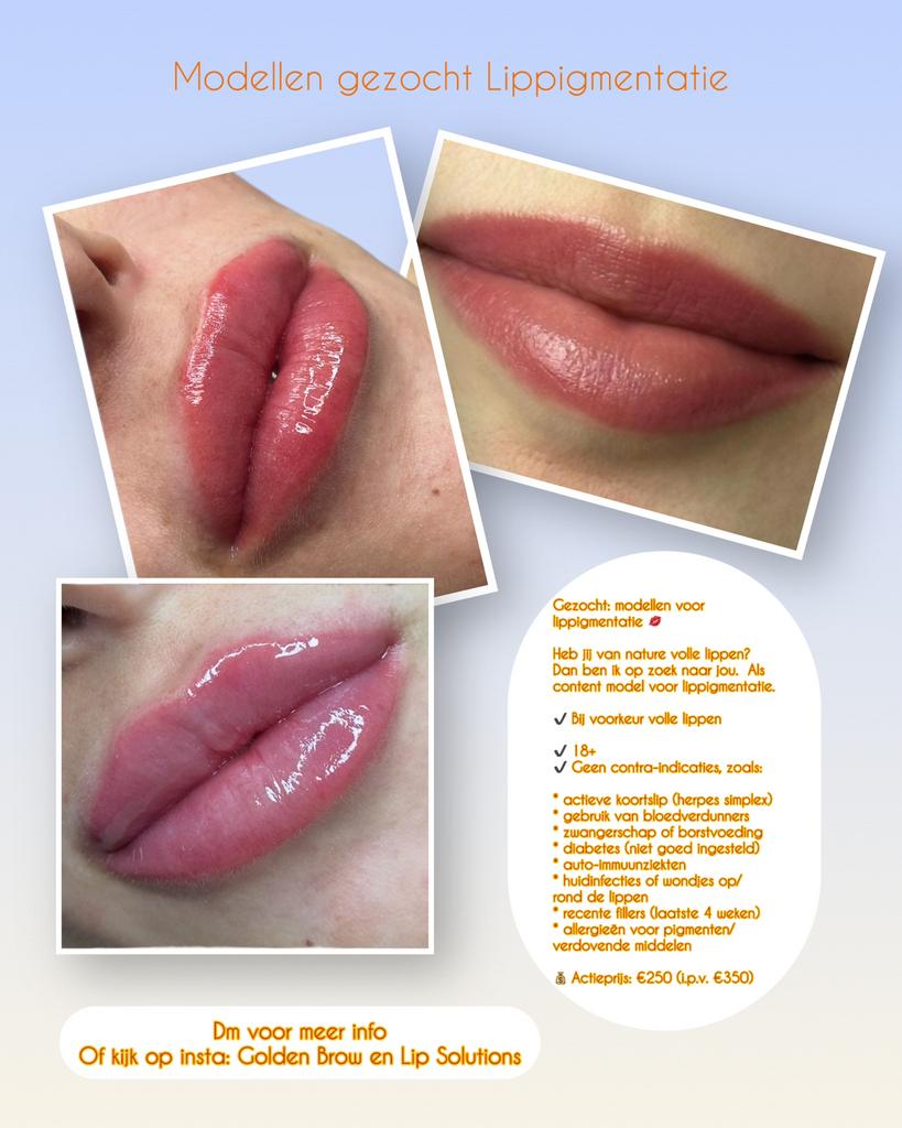 Content Model gezocht PMU lippen, Ophalen of Verzenden, Nieuw, Lippen