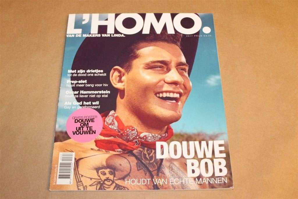Magazine - L\'Homo - Special Douwe Bob - met poster !!, Ophalen of Verzenden, 1980 tot heden, Knipsel(s)