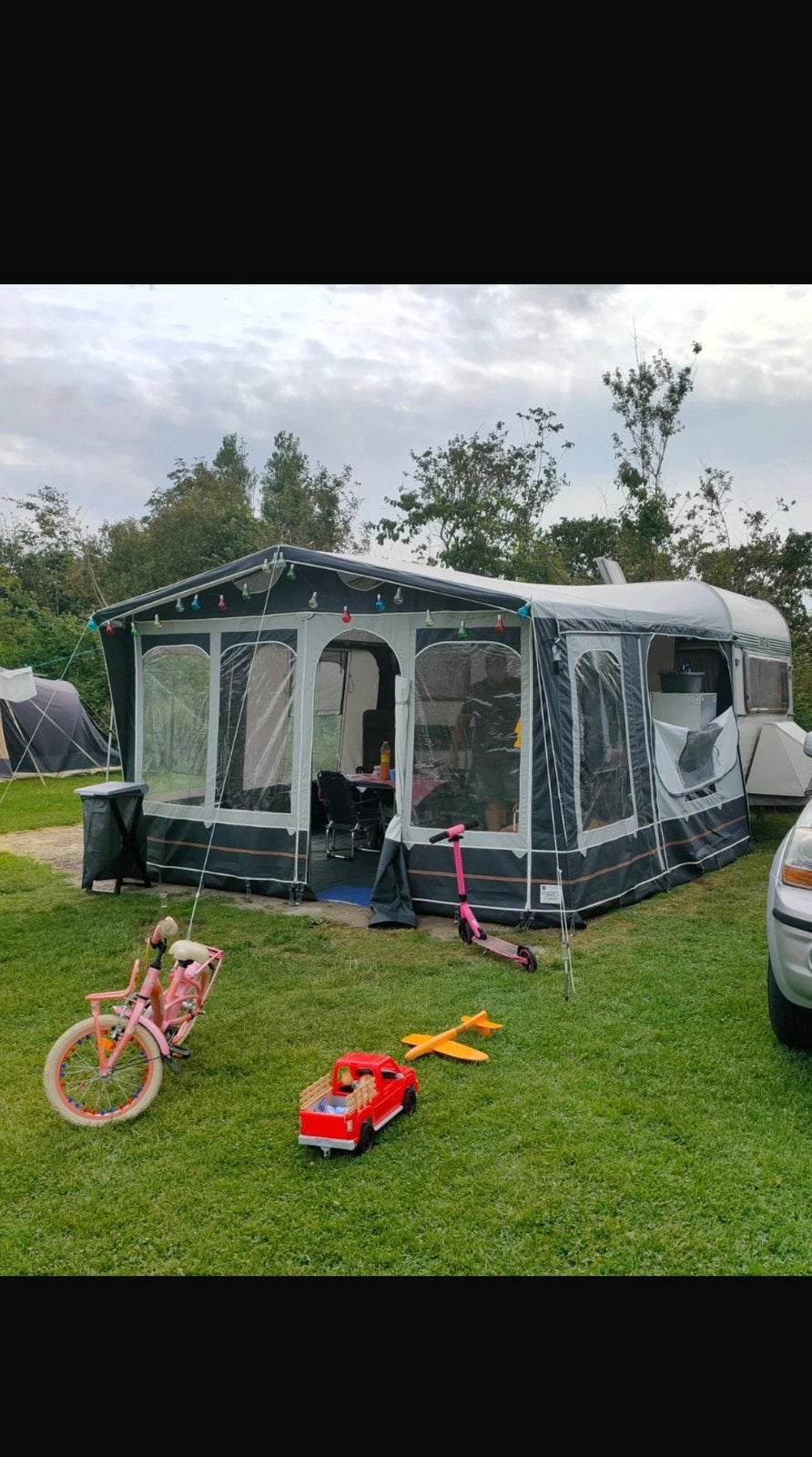 Compete caravan voortent, Caravans en Kamperen, Voortenten en Luifels, Ophalen, Gebruikt, Ten Cate All Season 200g/m2, Bo-Camp