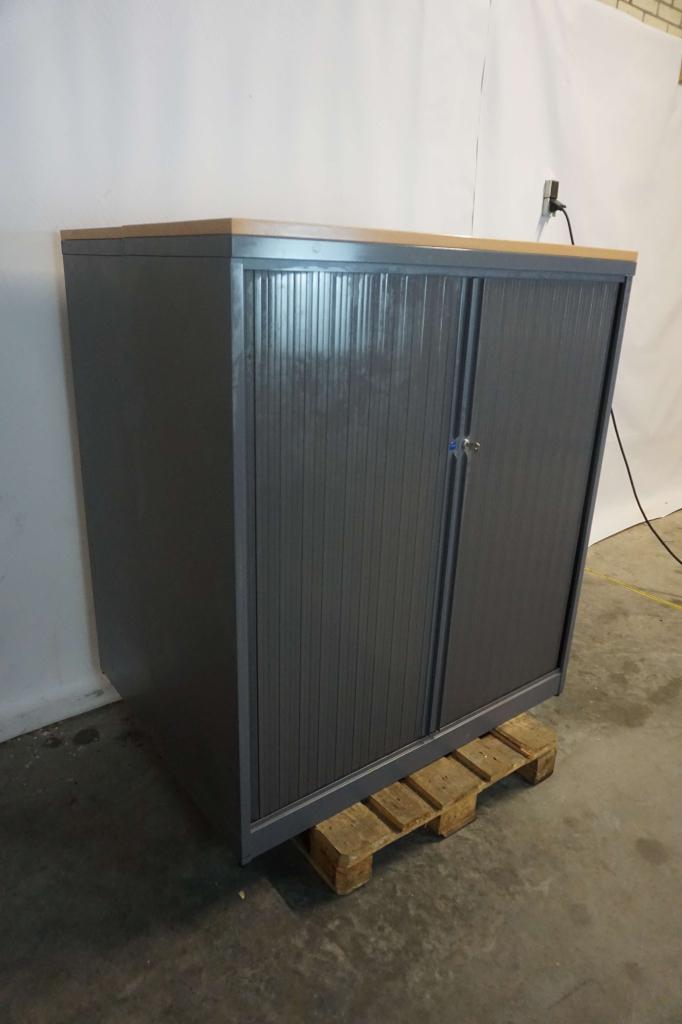 Nette roldeurkast archiefkast kantoorkast | 2 stuks, Niet ingevuld, Gebruikt, 100 tot 150 cm, 100 tot 150 cm