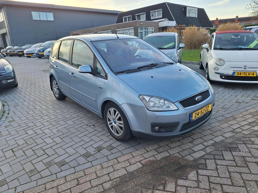 Ford Focus C-Max 2.0-16V Ghia / AUTOMAAT / APK t/m augustus, Auto's, Ford, 700 kg, Blauw, Origineel Nederlands, Bedrijf