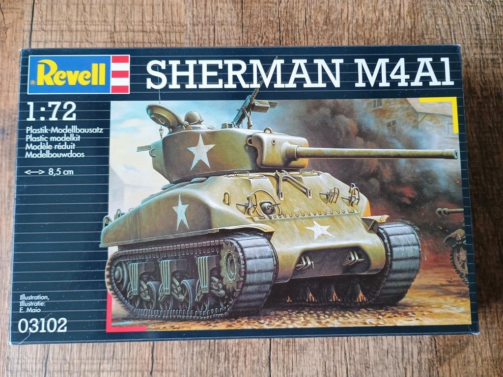 Revell bouwpakket Sherman - M4A1, Ophalen of Verzenden, Nieuw, Revell