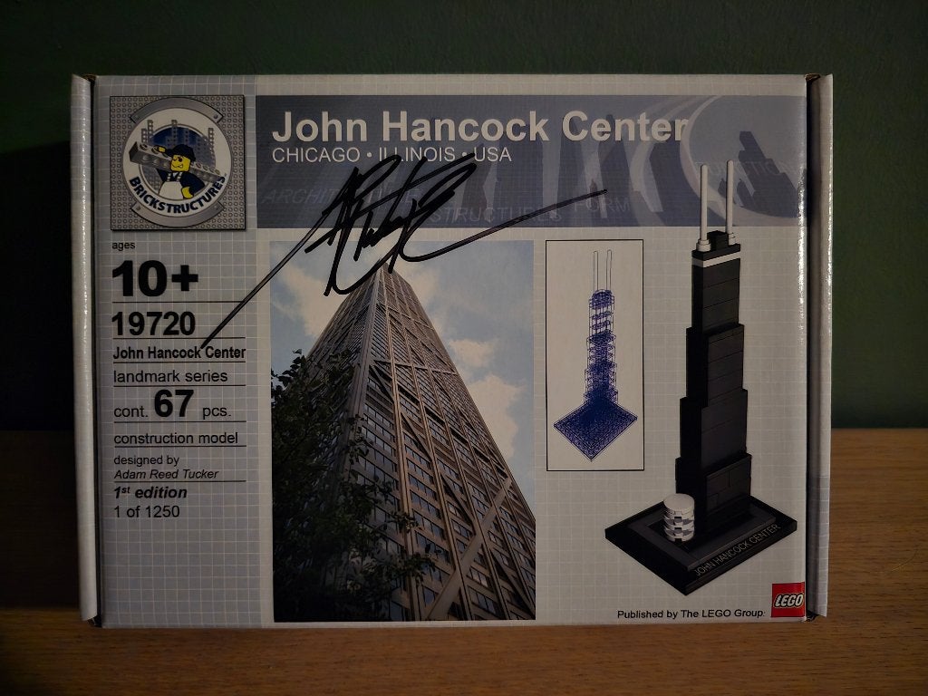 Lego Architecture 19720 exclusieve gesigneerde set Hancock, Lego, Nieuw, Architecture, Ophalen of Verzenden