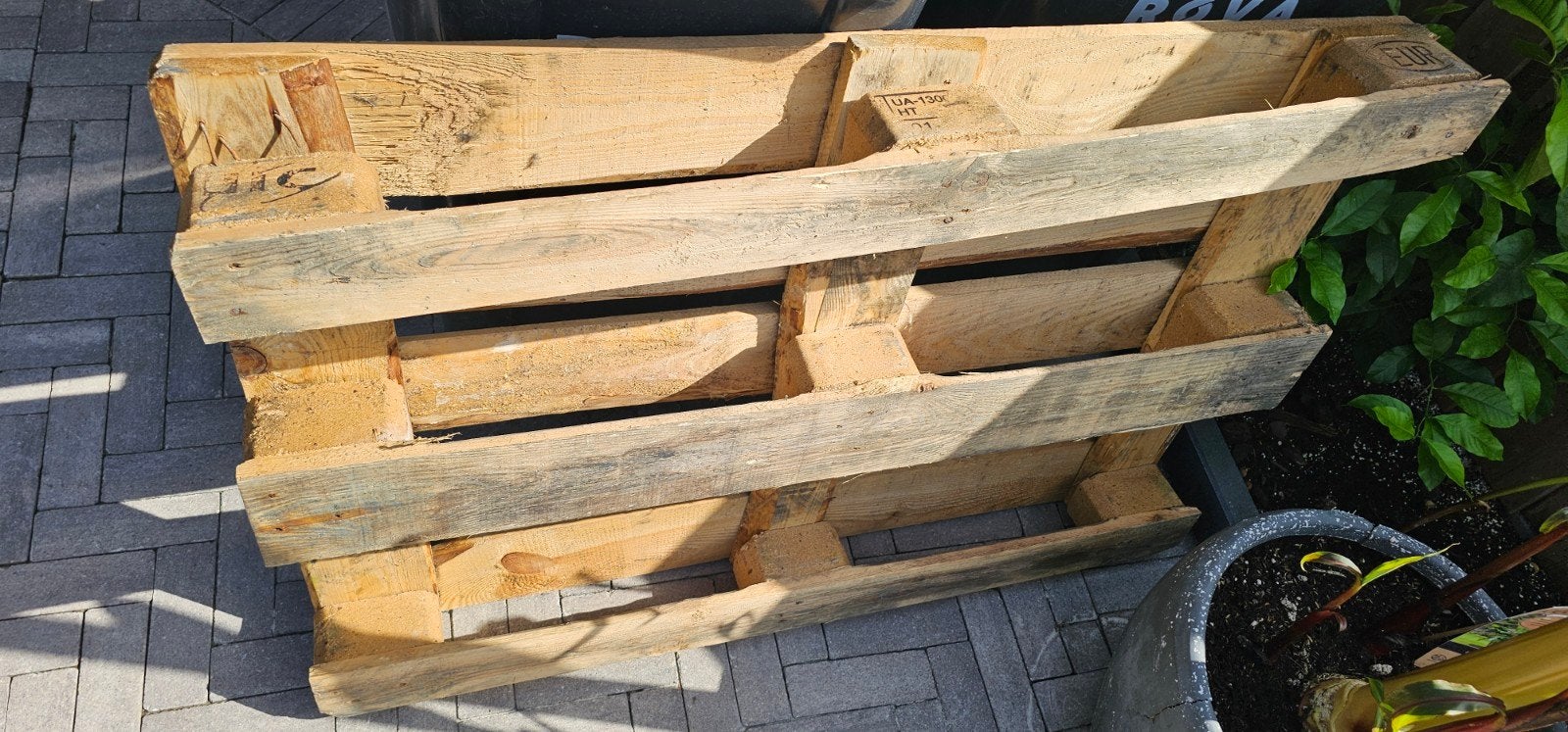 Europallet gratis, Doe-het-zelf en Verbouw, Hout en Planken, Ophalen, 25 tot 50 mm, Pallet, Minder dan 200 cm