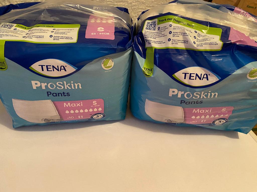 Tena proskin maxi maat S, Ophalen, Zo goed als nieuw