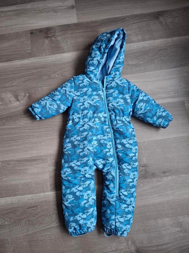 Kiabi Baby Sneeuwpak Blauw Camouflage 24M (83-89cm), Ophalen of Verzenden, Zo goed als nieuw, Kiabi, Jongetje of Meisje