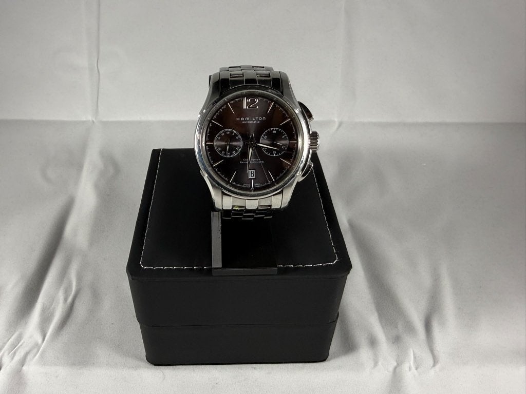 Hamilton Jazzmaster Chronograph Automatic – H326060, Overige merken, Staal, Staal, Polshorloge