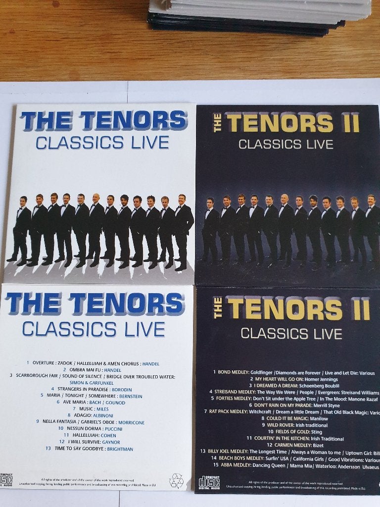 0810 the tenors - classic live cd1 & cd 2 .., Verzenden, Classicisme, Zo goed als nieuw, Kamermuziek