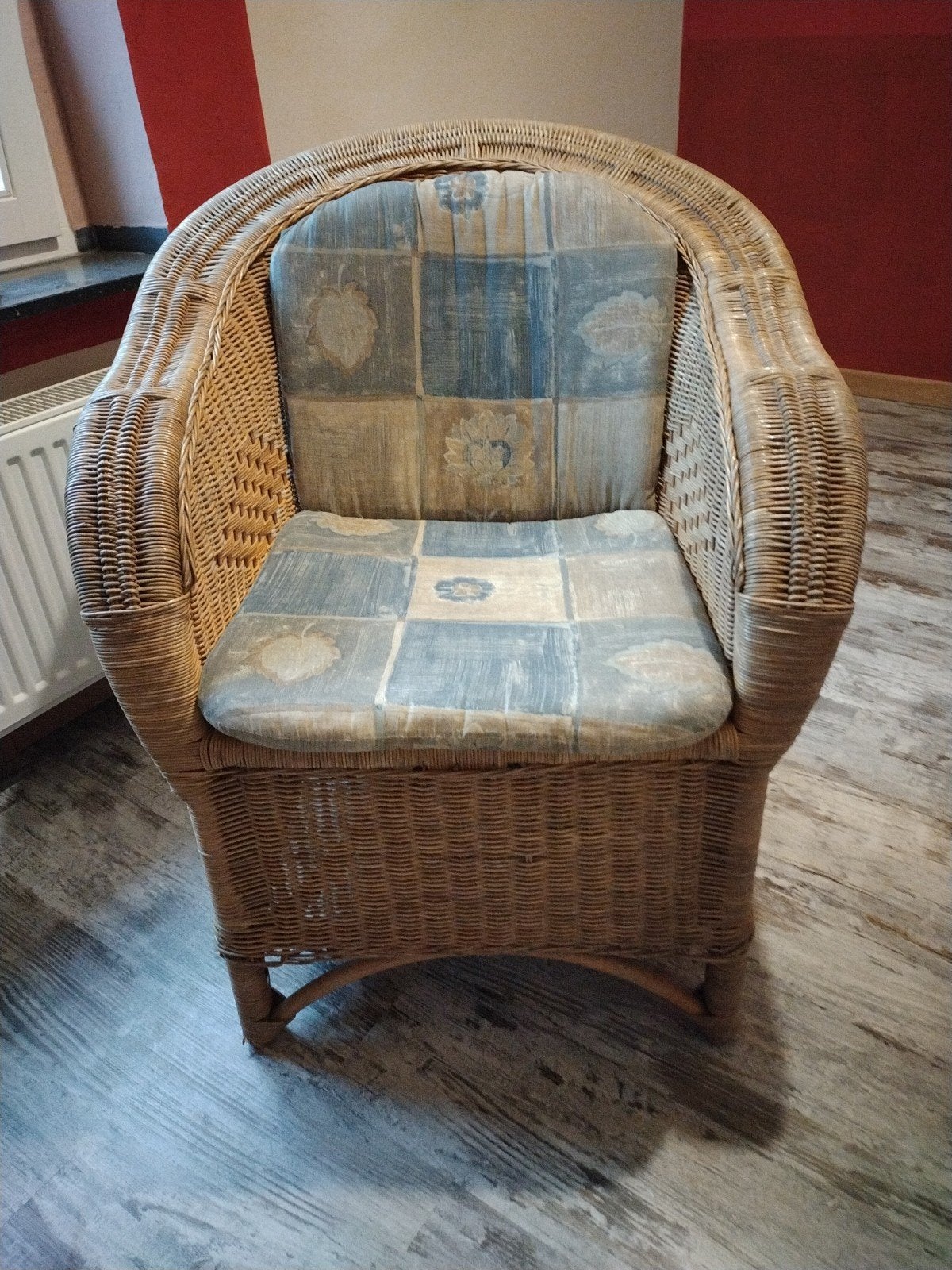 Comfortabele rotan stoelen (2 stuks) met kussen, Ophalen, Gebruikt, Twee, Overige kleuren