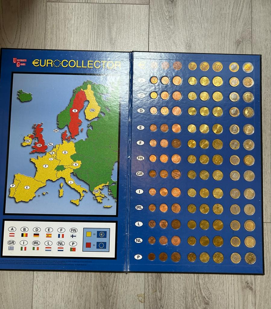 Euro Collector Album met Munten - Diverse Landen, Ophalen of Verzenden