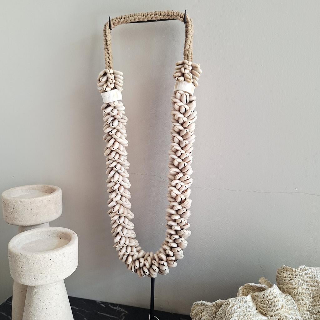 Gave beige grote schelpenketting ornament 56 cm, Huis en Inrichting, Nieuw, Ophalen of Verzenden, X, X