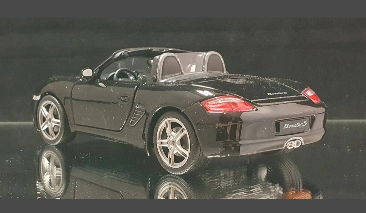 Porsche Boxster S Welly Nex 1:24 - Zwart Diecast Modelauto, Ophalen of Verzenden, Nieuw, Auto, Overige merken