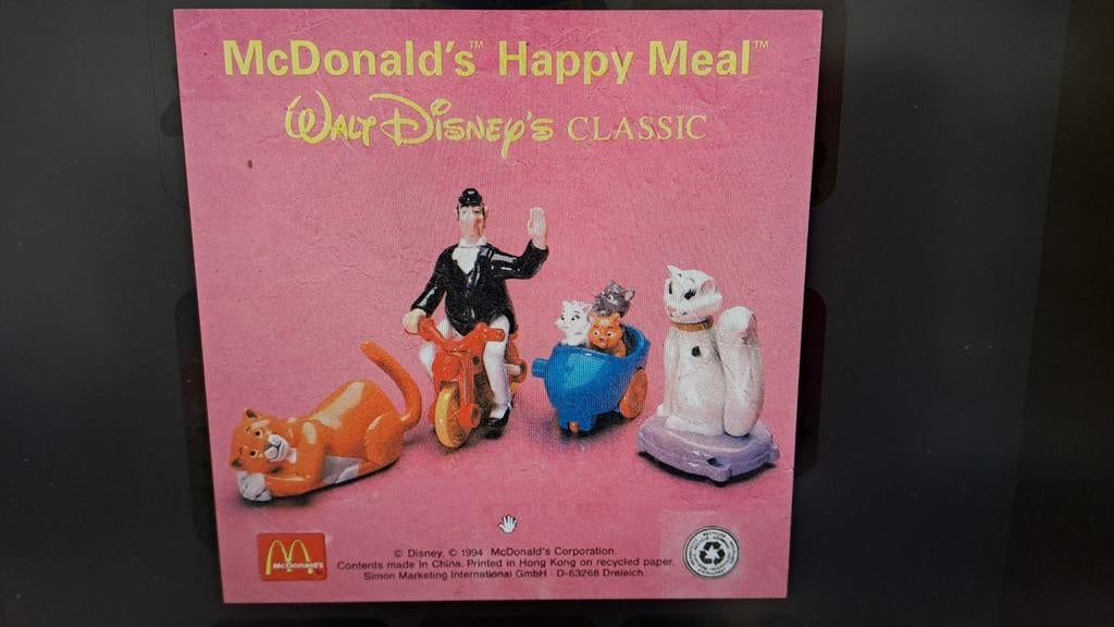 Mcdonald's Happy Meal Disney  Aristocats 1994, Ophalen of Verzenden