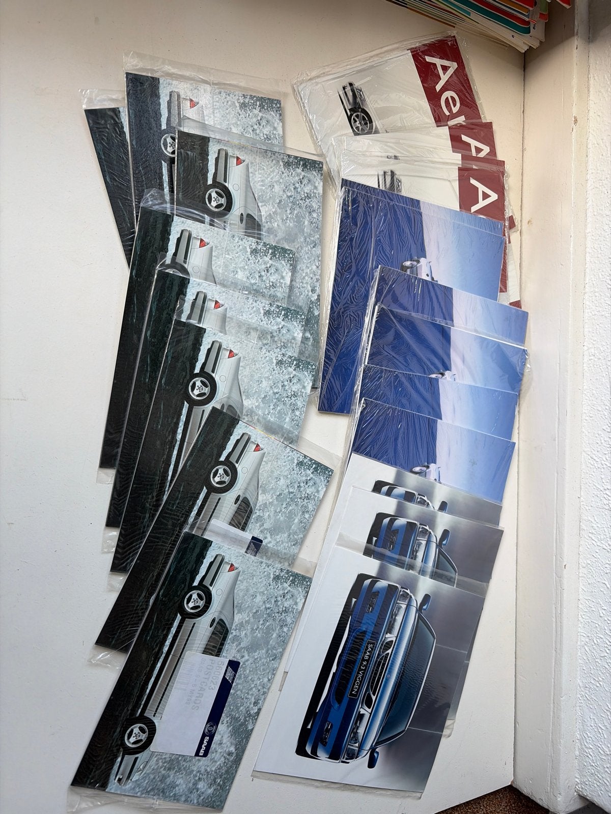 Saab Ansichtkaarten Collectie - Diverse Modellen, Ophalen of Verzenden, Zo goed als nieuw, Auto's