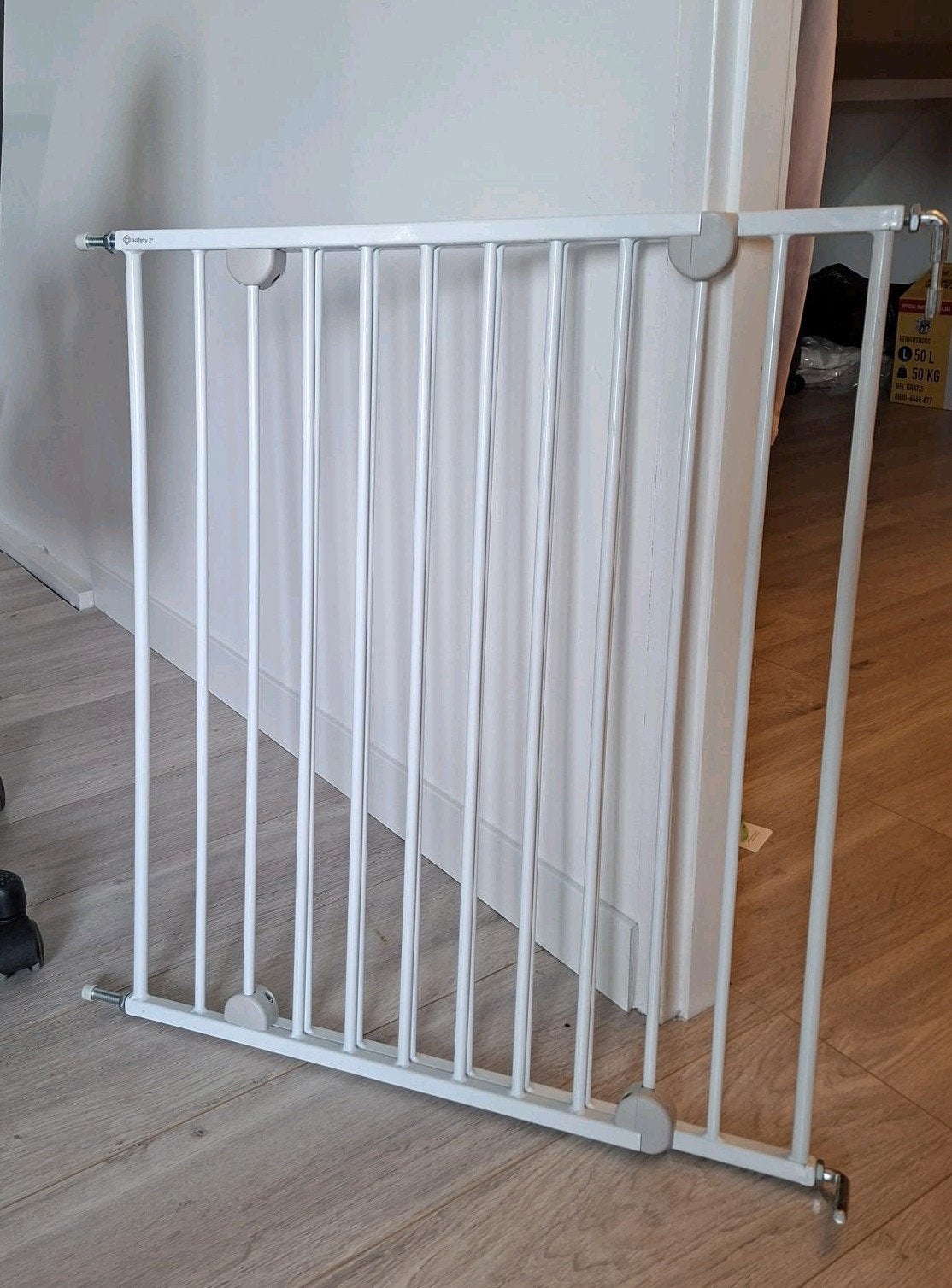 safety 1st traphekje, Kinderen en Baby's, Ophalen, Zo goed als nieuw, Klemhekje, Metaal of IJzer