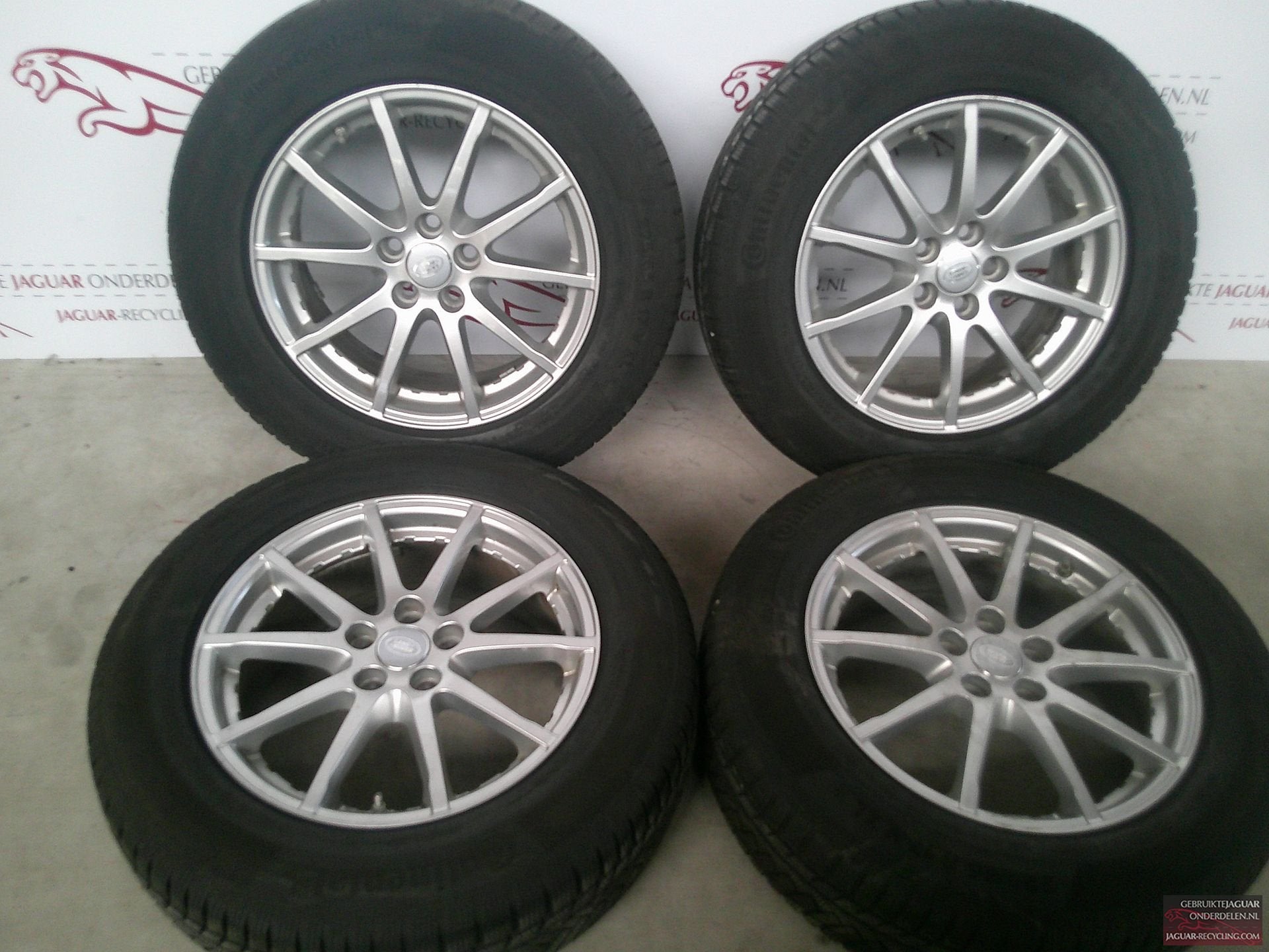 17″ Evoque velgen set met Continental winterbanden, Auto-onderdelen, Banden en Velgen, Gebruikt, Velg(en), -, -