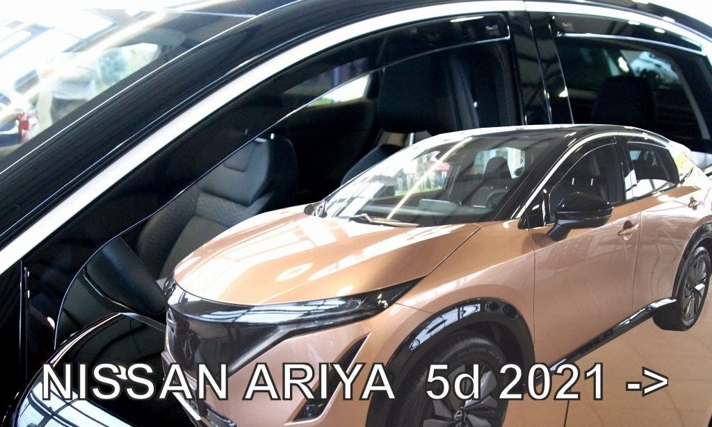 Nissan Ariya zijwindschermen donker getint raamspoilers, Auto diversen, Auto-accessoires, Ophalen of Verzenden, Nieuw
