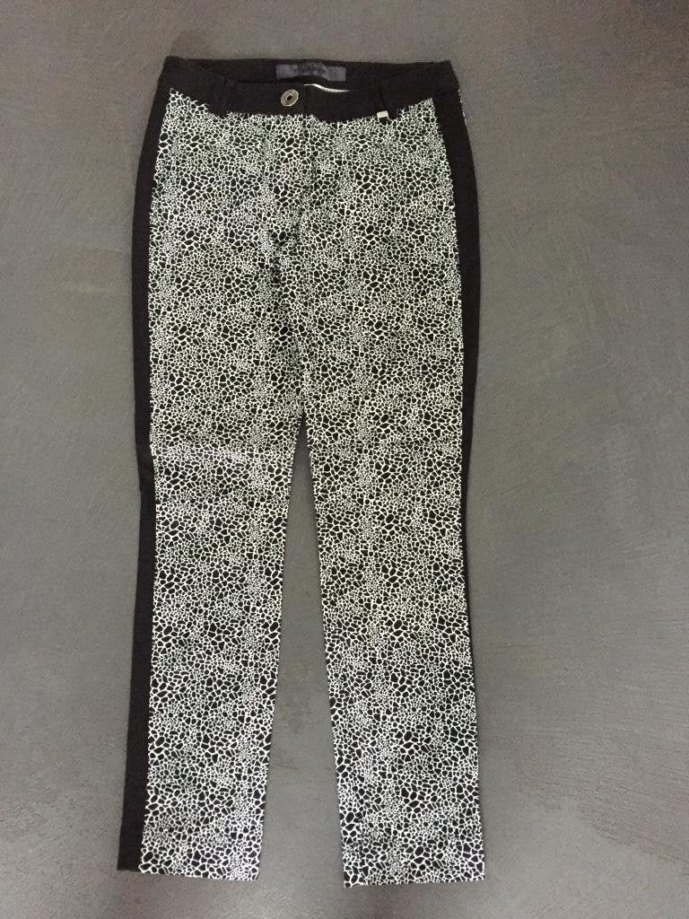 B149 Airfield maat 34=XS/S broek zwart/wit 7/8e, Zwart, Ophalen of Verzenden, Zo goed als nieuw, Airfield