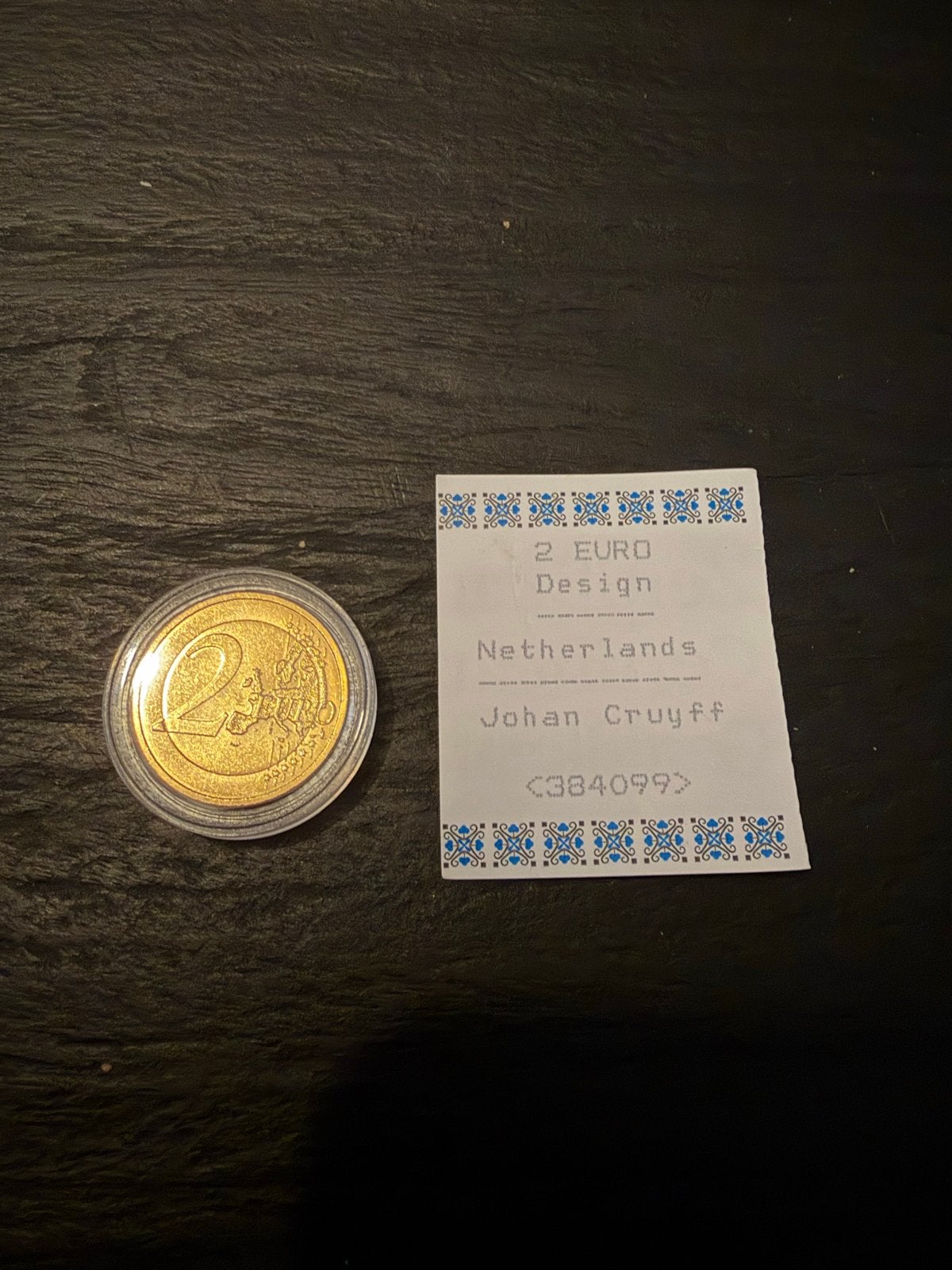 Johan Cruijff 2 Euro Design munt - Nederland, Ophalen of Verzenden, Euro's, Losse munt