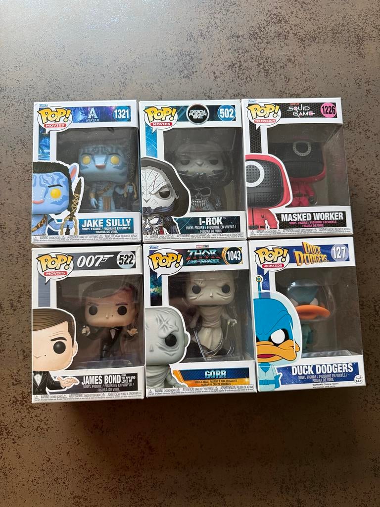 Diverse Funko Pop! Lot - 6 stuks, Ophalen of Verzenden, Zo goed als nieuw