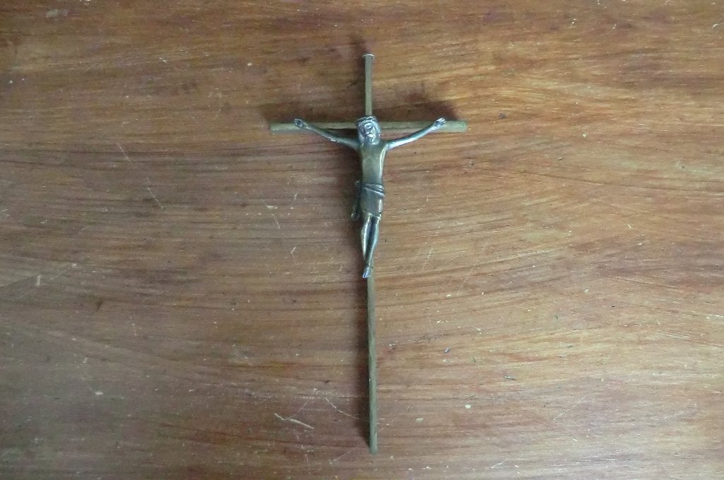 bronzen crucifix / kruisbeeld, Ophalen of Verzenden