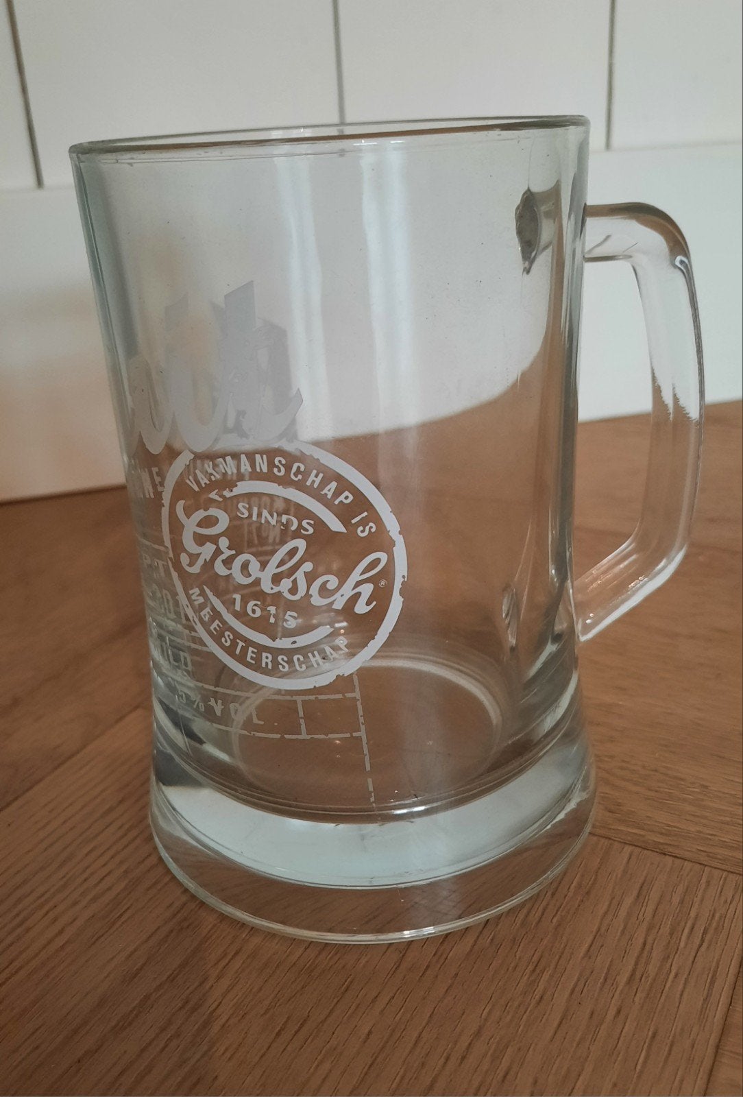 Grolsch Kornuit bierpul - Vintage bierglas, Ophalen of Verzenden, Gebruikt