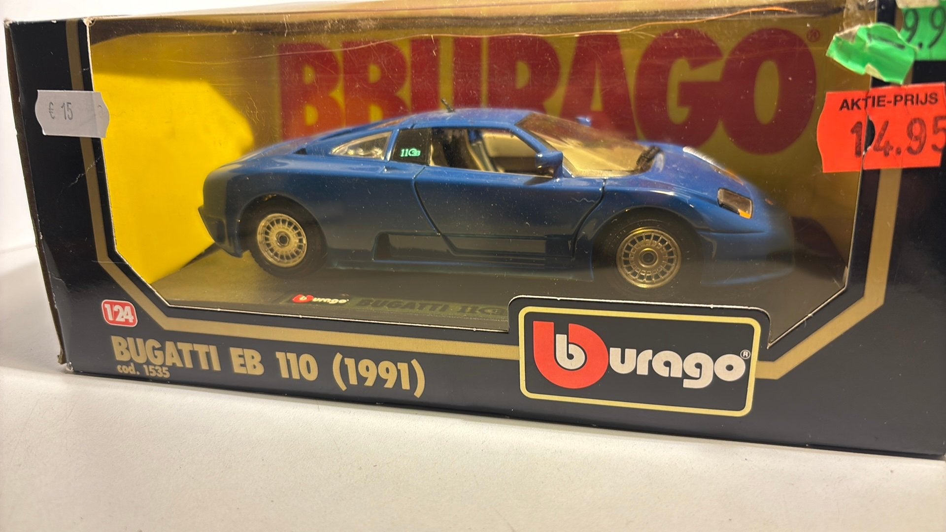 Bugatti eb110 bburago 1.24, Ophalen of Verzenden, Bburago, A, A