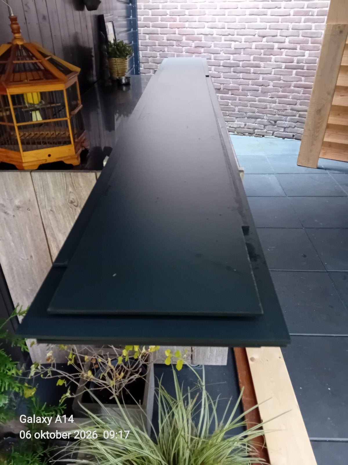 4 stroken trespa antraciet 1 35 bij 305 cm 2 x 28 bij 305 cm, Ophalen of Verzenden, Nieuw