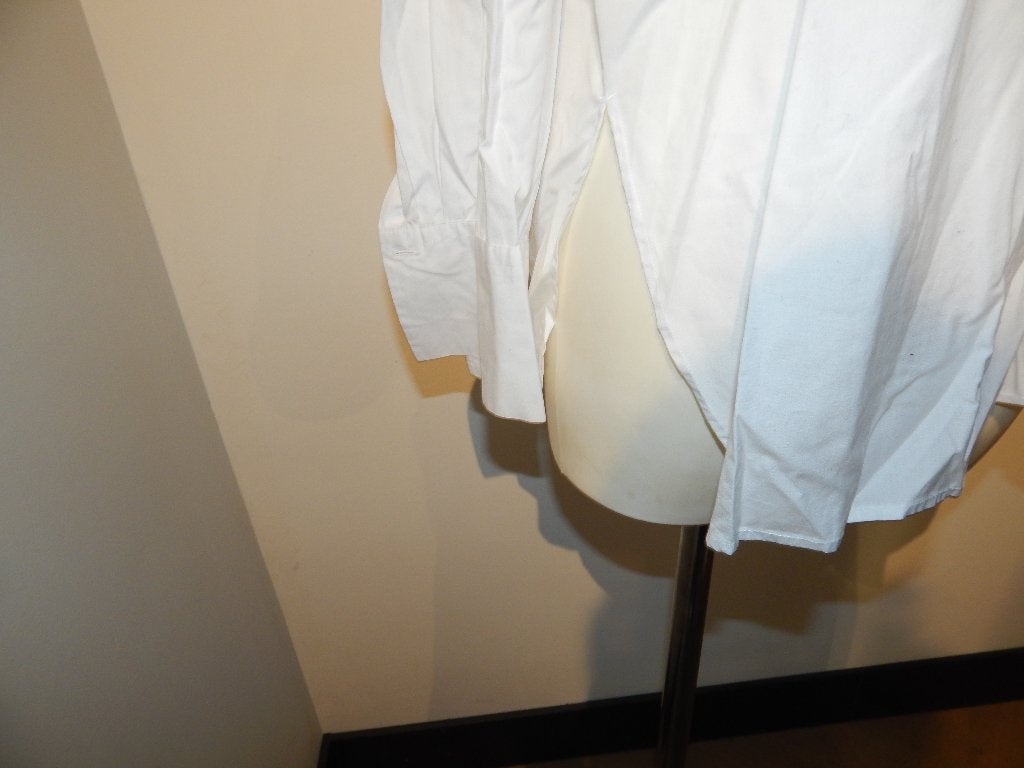 Vince witte baggy oversized blouse opstaand kraagje mt L, Wit, Maat 42/44 (L), Ophalen of Verzenden, Zo goed als nieuw