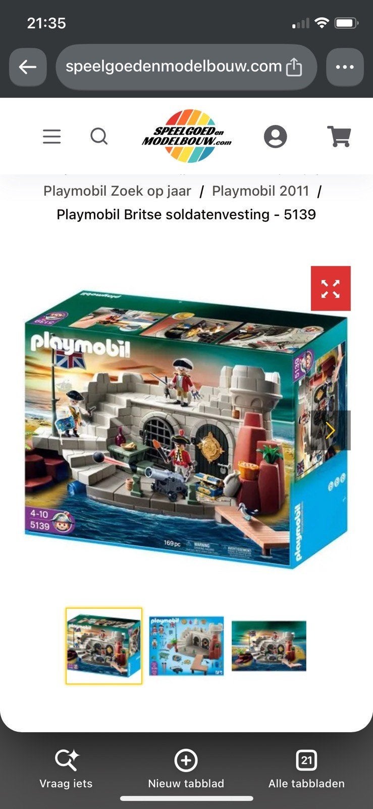 Playmobil Britse soldatenvesting - 5139, Ophalen, Gebouw, Complete set, Historisch