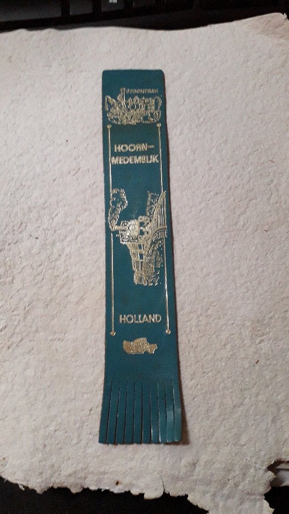 Boekenlegger leer, 22 cm. Stoomtram Hoorn Medemblik 5,00, Ophalen of Verzenden, Nieuw, Overige onderwerpen