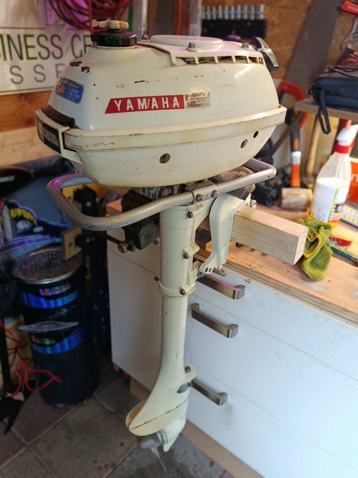 schuurvonst! vintage buitenboordmotor Yamaha p65 3.5 pk 2 ta, Ophalen of Verzenden, Gebruikt, Motor en Techniek, Motorboot
