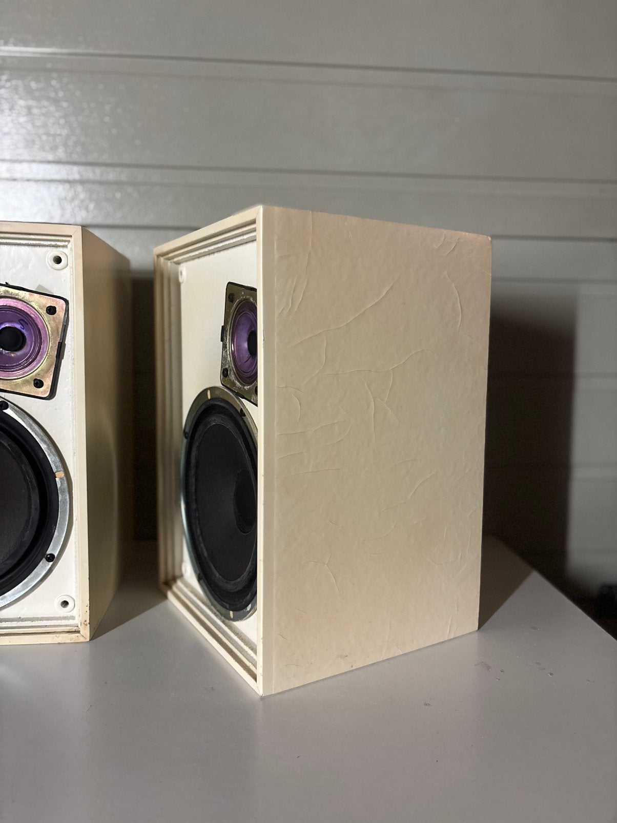 Set Vintage Wharfedale Denton 2 Luidsprekers (2 stuks), Gebruikt, Minder dan 60 watt, Boekenplank luidspreker, Ophalen