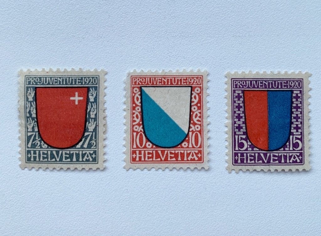 ZWITSERLAND 1920 Pro Juventute ongebruikt Michel 153-155, Ophalen of Verzenden, Postfris