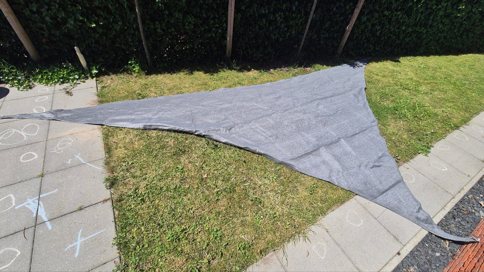 Nesling Coolfit Zonnedoek Grijs 7.1 x 3 meter, Tuin en Terras, Ophalen, Overige typen, Zo goed als nieuw, 250 cm tot 450 cm