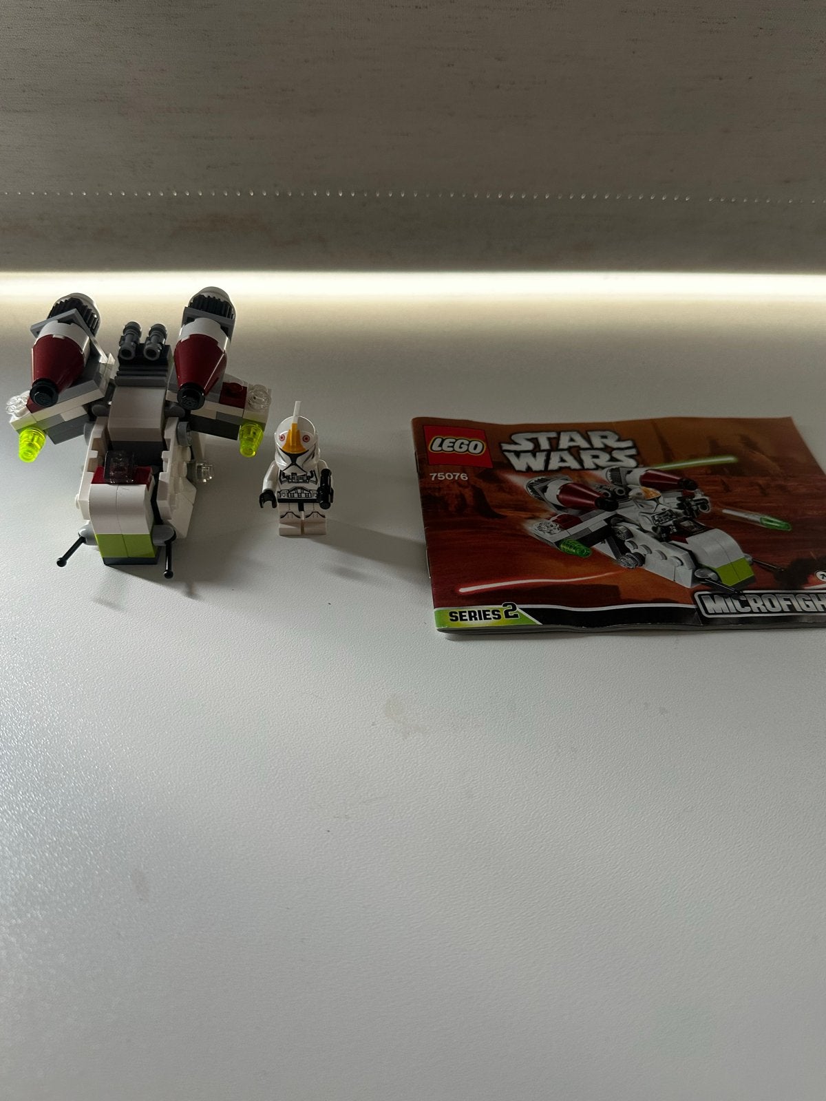 Lego Star Wars 75076 Microfighters V-Wing met instructies, Gebruikt, Star Wars, Lego, Ophalen of Verzenden