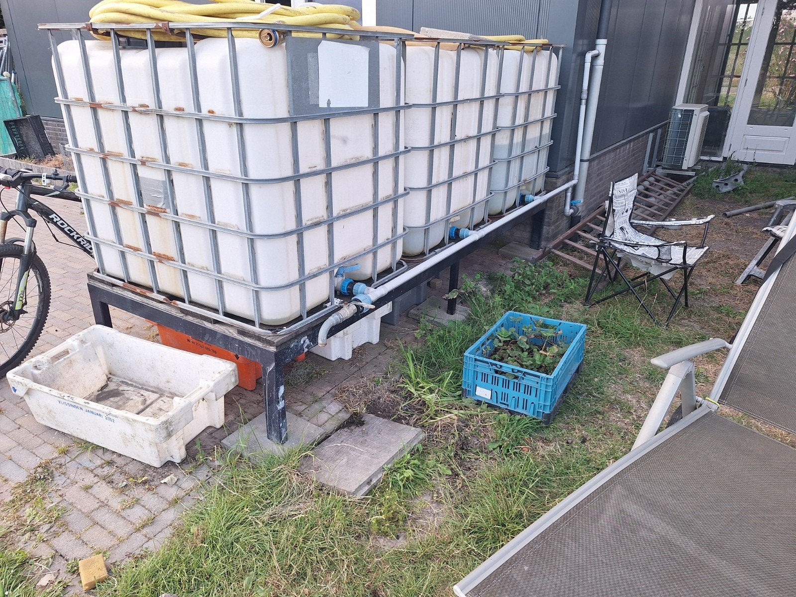 IBC tank tafel, Tuin en Terras, Regentonnen, 150 liter of meer, Ophalen of Verzenden