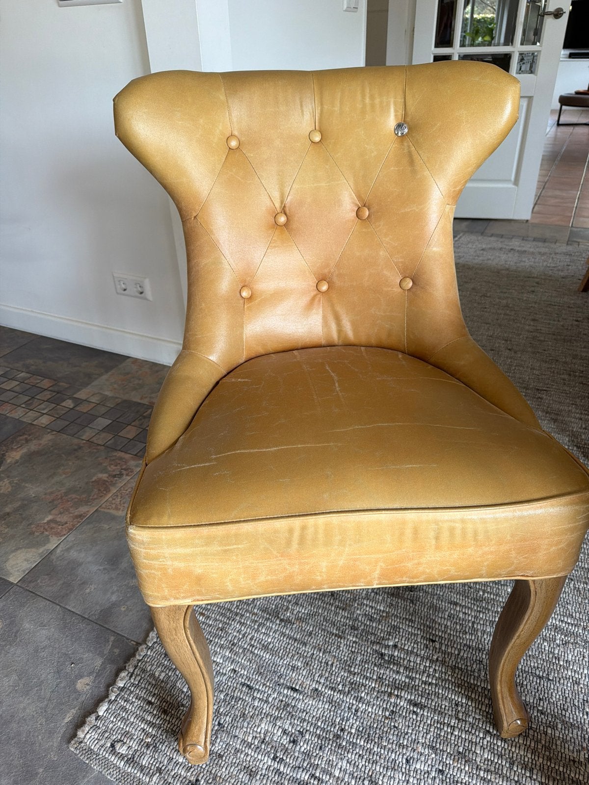8x riviera  maison Eetkamerstoelen - Comfortabel en Stijlvol, Ophalen, Gebruikt, Overige kleuren, Leer