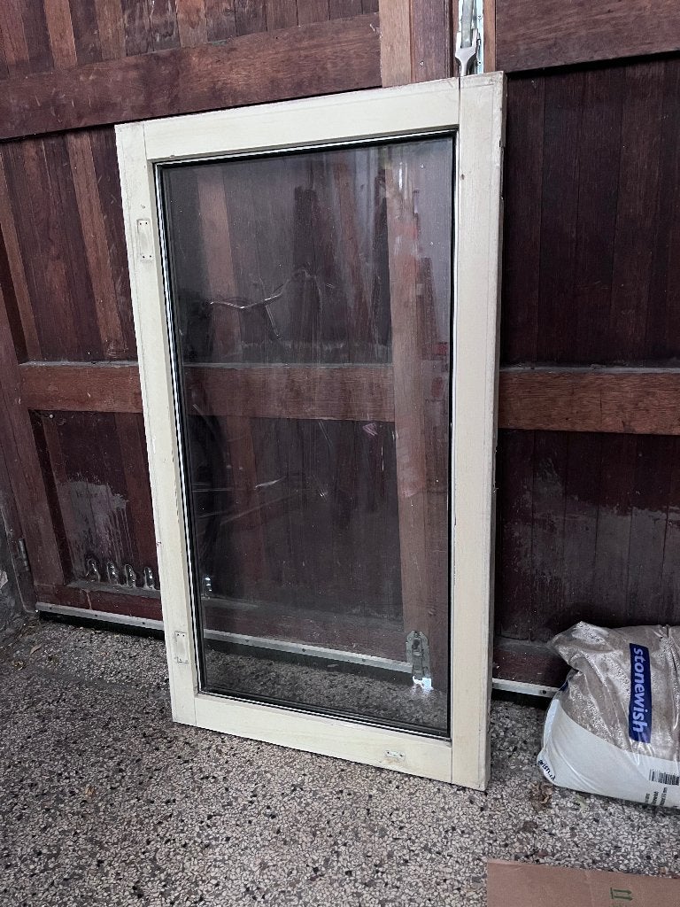 raam met dubbelglas, Doe-het-zelf en Verbouw, Glas en Ramen, Ophalen, Gevelraam of Ruit, Gebruikt, Minder dan 80 cm