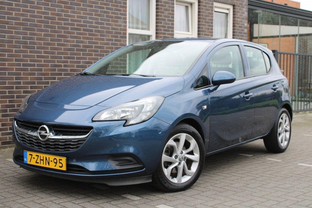 Opel Corsa 1.0 Turbo Edition-5 drs-airco-camera-nw model, Voorwielaandrijving, Gebruikt, Euro 6, Blauw