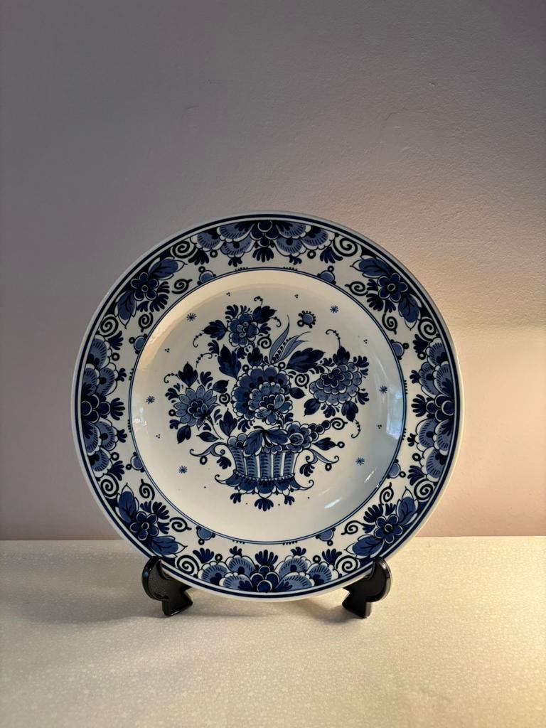 Vintage Delfts Blauw wandbord Zenith, Antiek en Kunst, Verzenden